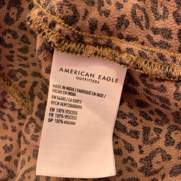 CROP TIE TOP - Cheetah Print - Small - American Eagle - Picture 5 of 5